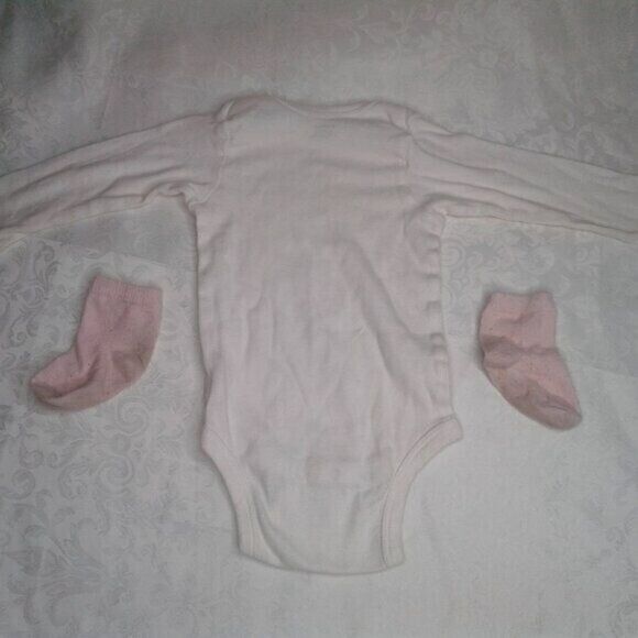 OshKosh Circo Gerber Baby Girl 12 Month Outfits Bundle Onesie Shorts Socks Teal - Picture 9 of 9